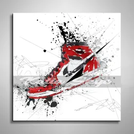 ABSTRACT SNEAKERS MULTICOLOR ART INSPIRED BY AIR JORDANS SNEAKERS //SNK-AJ02