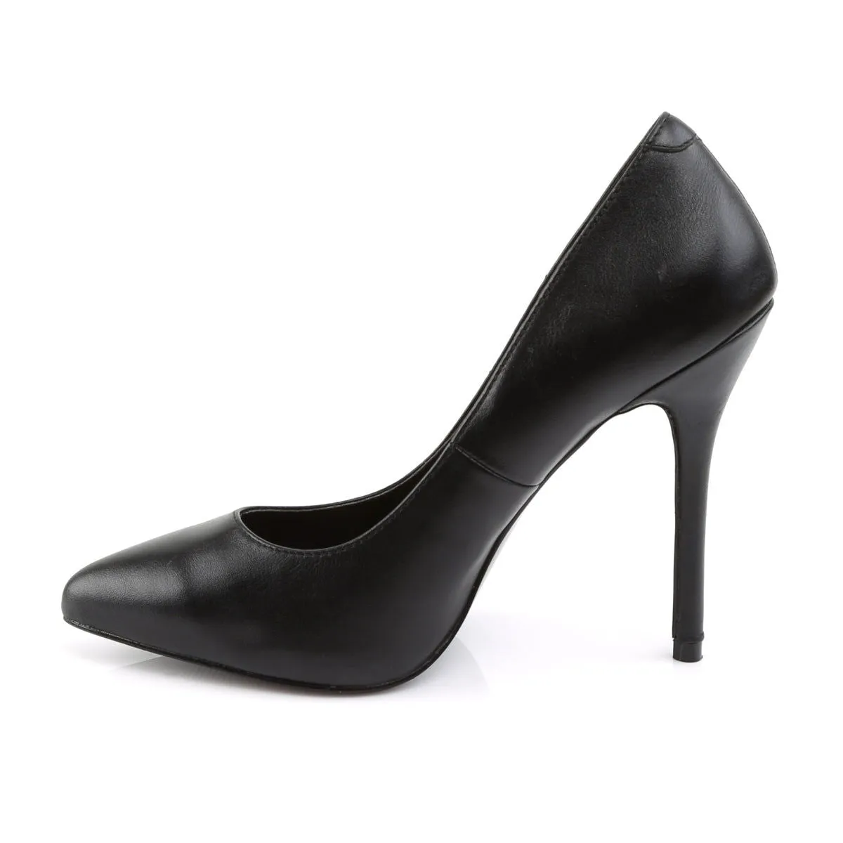 Amuse 20 Classic Pump with 5 inch heel - Matt Black