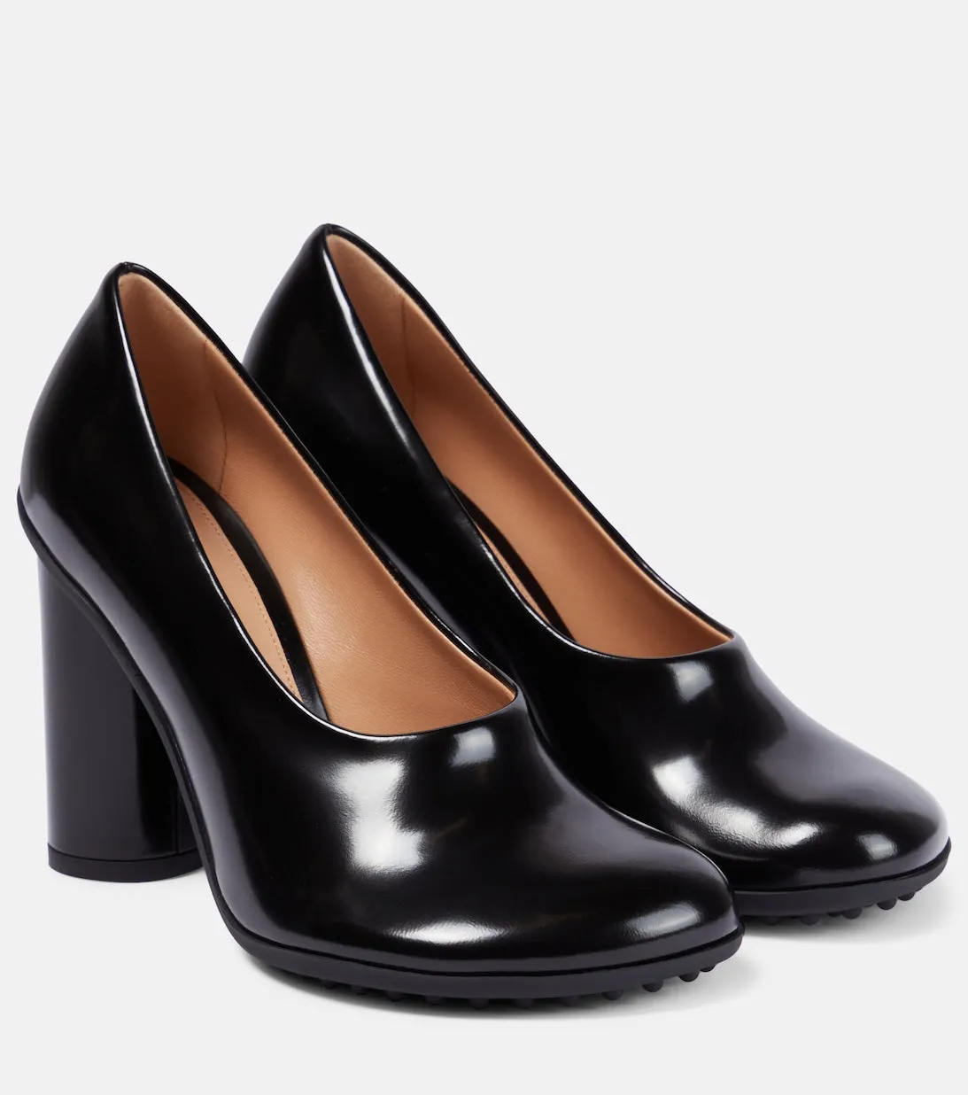 Bottega Veneta Atomic 90 patent leather pumps, black