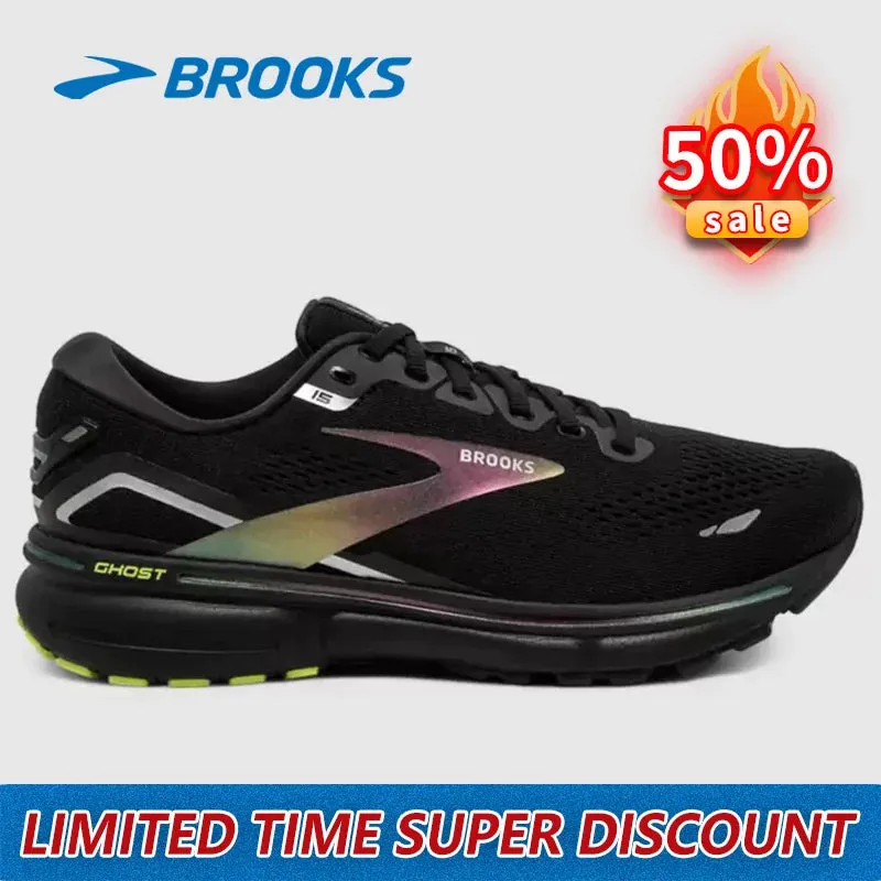 Brooks Ghost 15 series outdoor running shoes sports shoes men's and women's casual shoes training long-distance running shoes