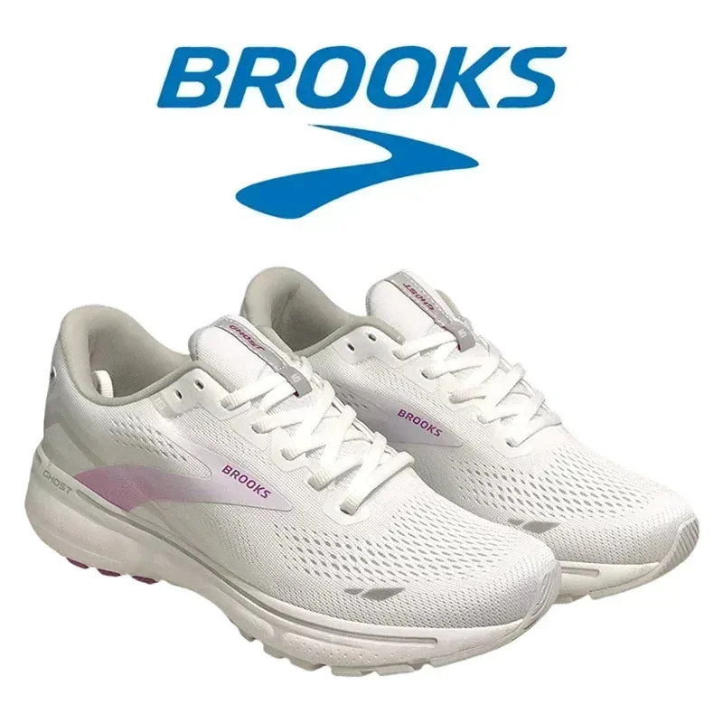 BROOKS Ghost15 Men Running Shoes Lightweight Shock Absorbing Anti-Slip Sneakers Cushioned Soft Sole Long Distance Running Shoes