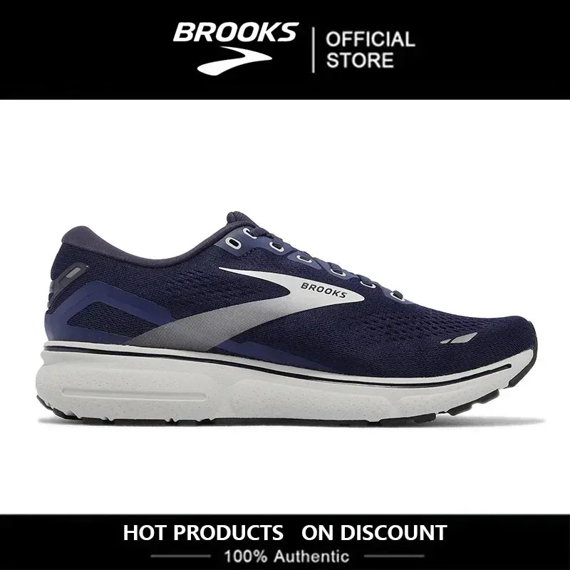 BROOKS Ghost15 Men Running Shoes Lightweight Shock Absorbing Anti-Slip Sneakers Cushioned Soft Sole Long Distance Running Shoes