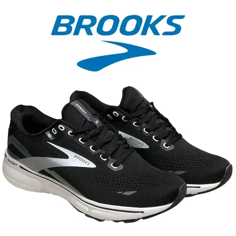 BROOKS Ghost15 Men Running Shoes Lightweight Shock Absorbing Anti-Slip Sneakers Cushioned Soft Sole Long Distance Running Shoes