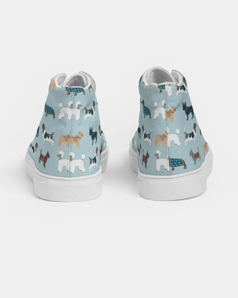 Dog Pawty Women's Hightop Canvas Shoe