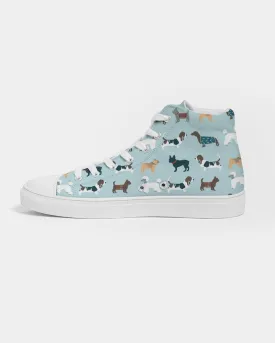 Dog Pawty Women's Hightop Canvas Shoe