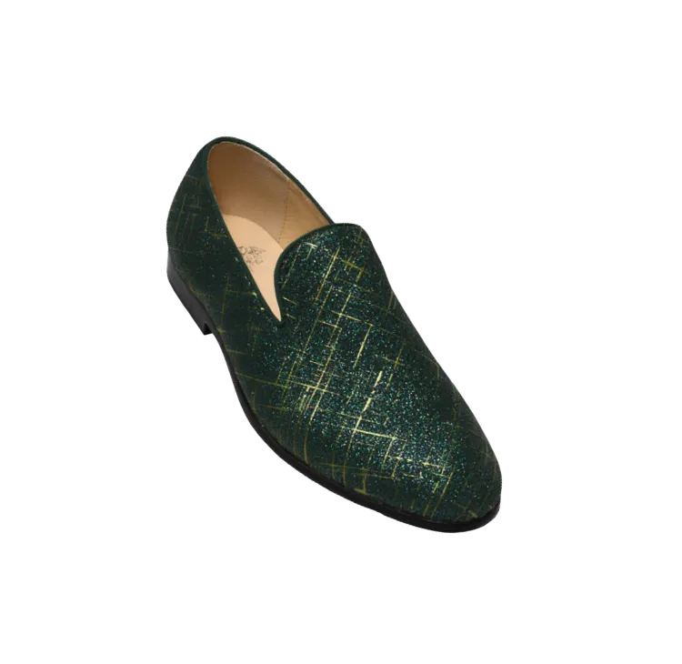 Green Men's Shoes Fashion Design Slip-On Loafer By Royal Shoes