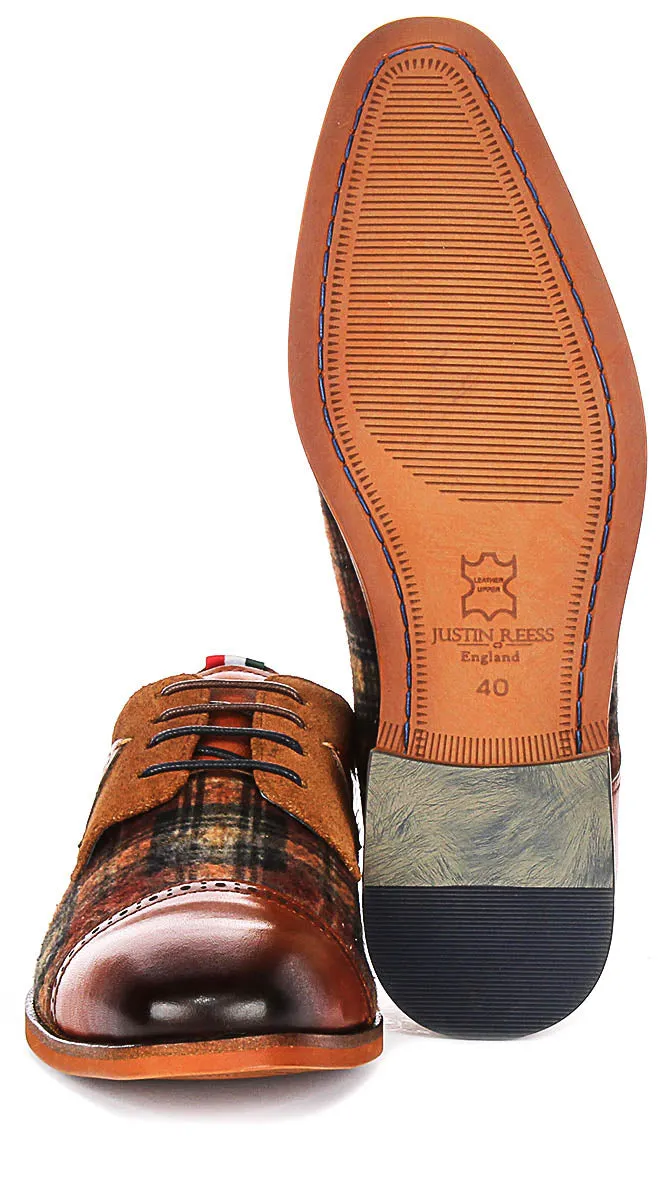 Justinreess England Jesse In Brown Multi For Men