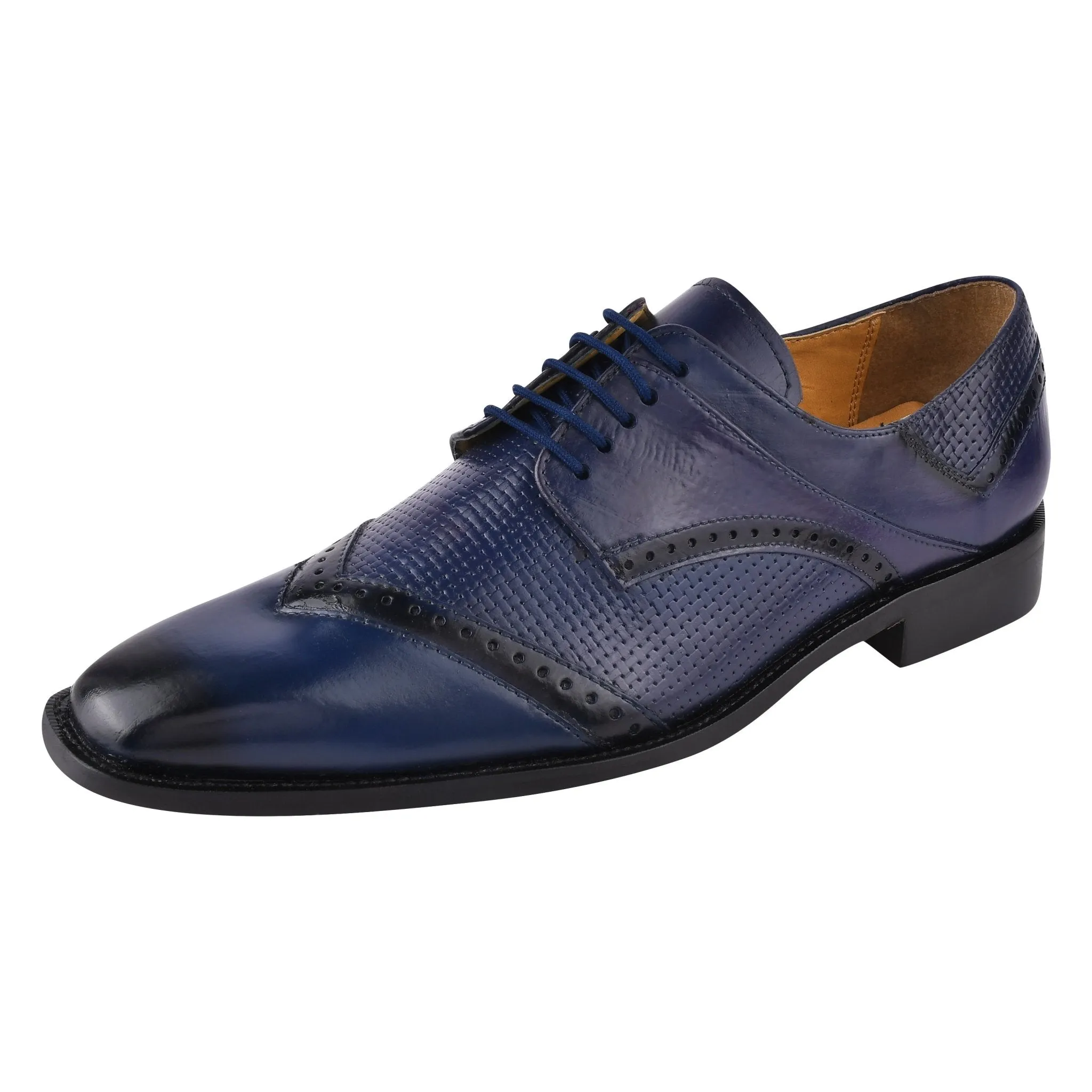 Kazma Leather Oxford Style Lace Up Dress Shoes