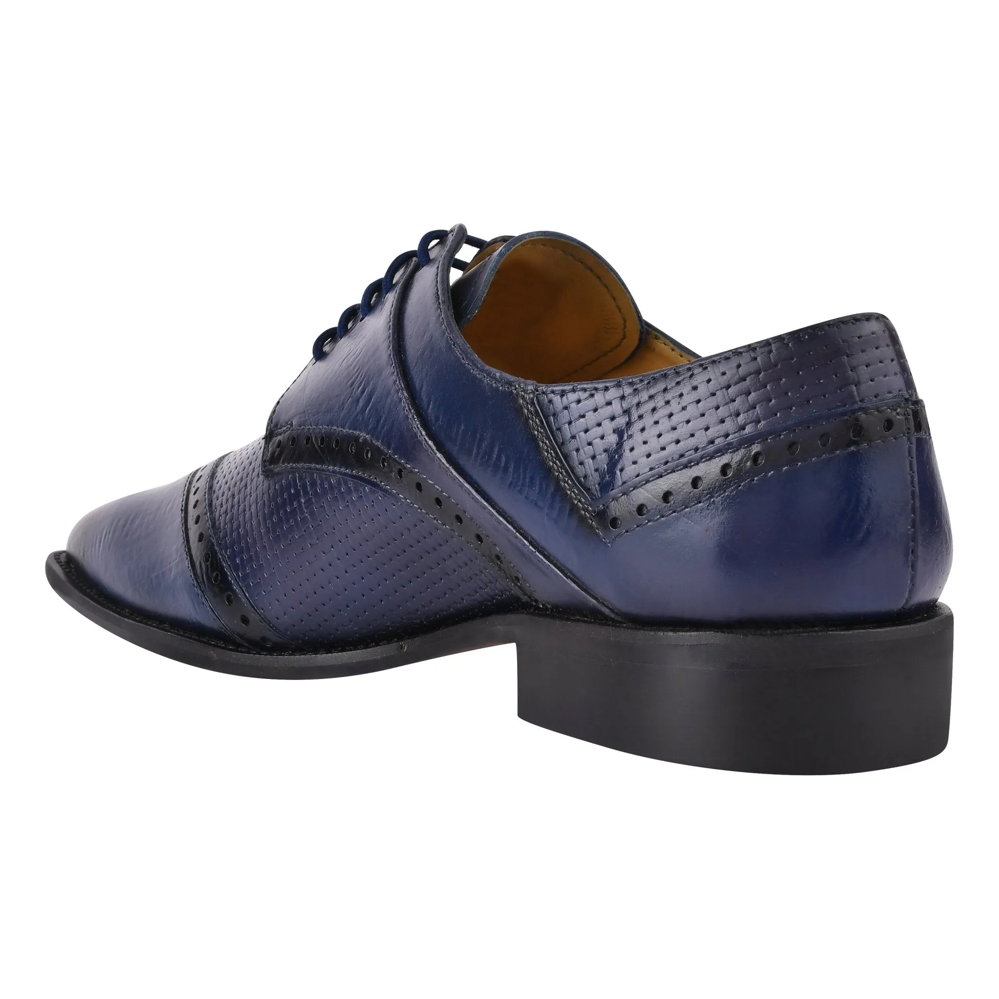 Kazma Leather Oxford Style Lace Up Dress Shoes