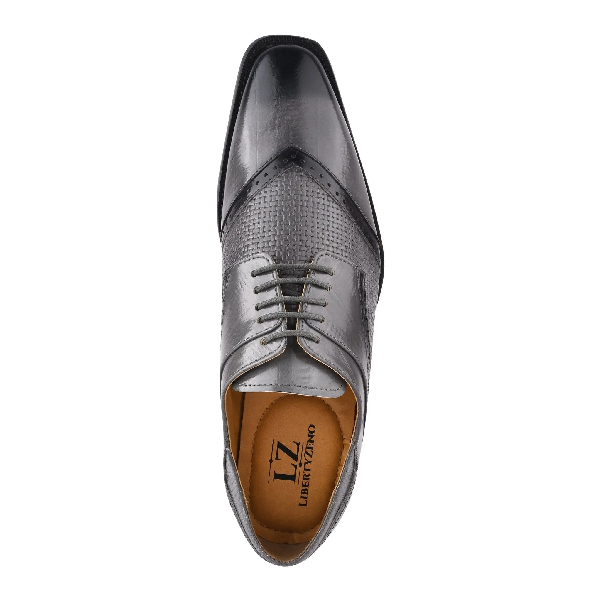 Kazma Leather Oxford Style Lace Up Dress Shoes