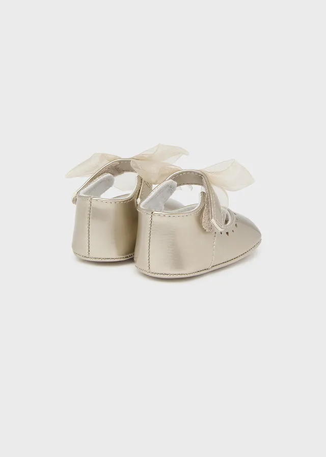 Mayoral Baby Girls Gold Pre-Walker Shoes