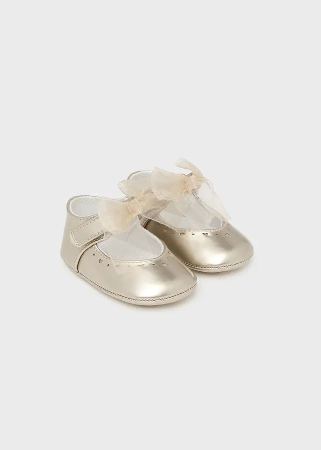 Mayoral Baby Girls Gold Pre-Walker Shoes