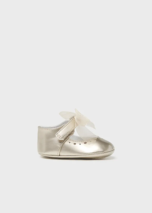 Mayoral Baby Girls Gold Pre-Walker Shoes