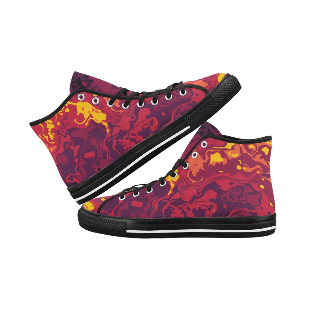 Men's Camouflage Print Big Size High Top Canvas Shoes