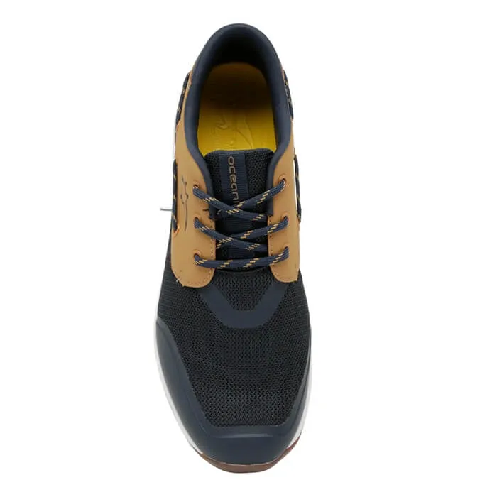 Oceania Westward Boat Shoes - Navy/Tan/Navy