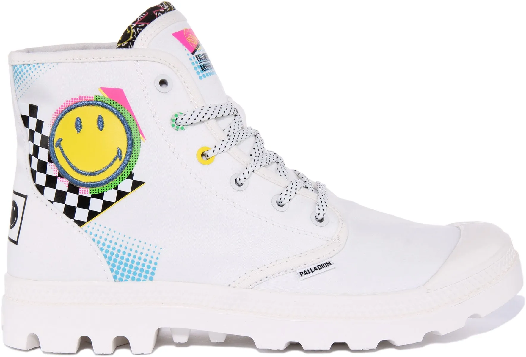 Palladium Pampa X Smile In White