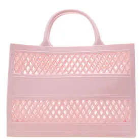 Personalized Light Pink Jelly Beach Bag