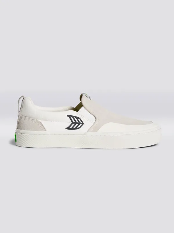 Slip-On Skate Pro: Off-White Vintage/ Black Logo