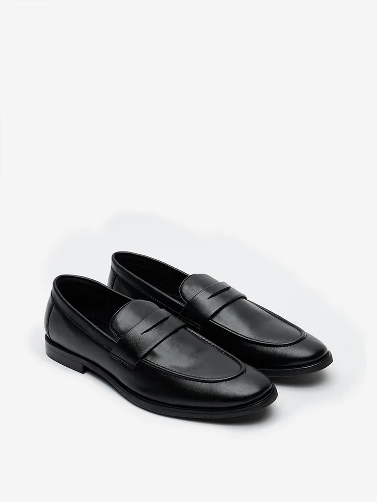 SOLEPLAY Black Slip-On Formal Shoes