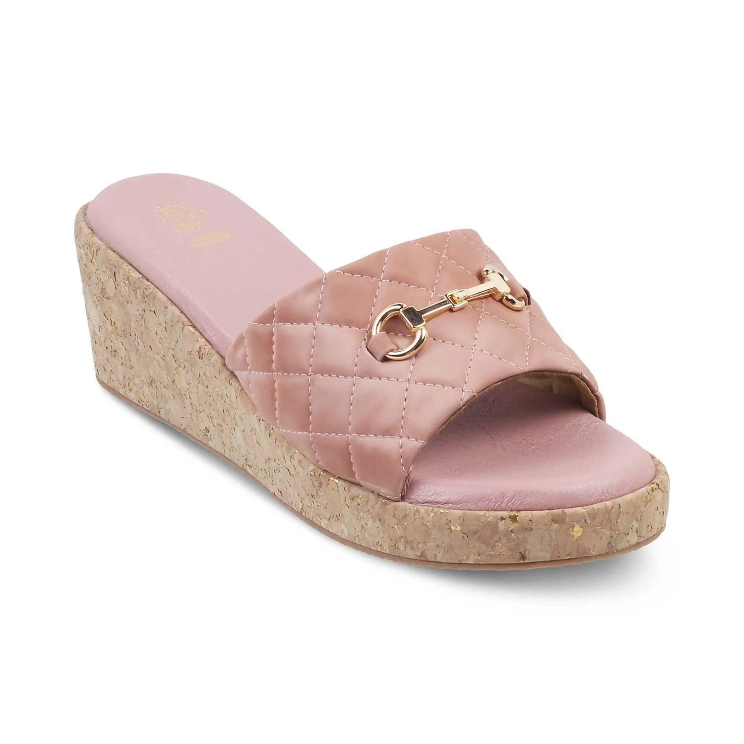 The Ela Pink Women's Casual Wedge Sandals Tresmode