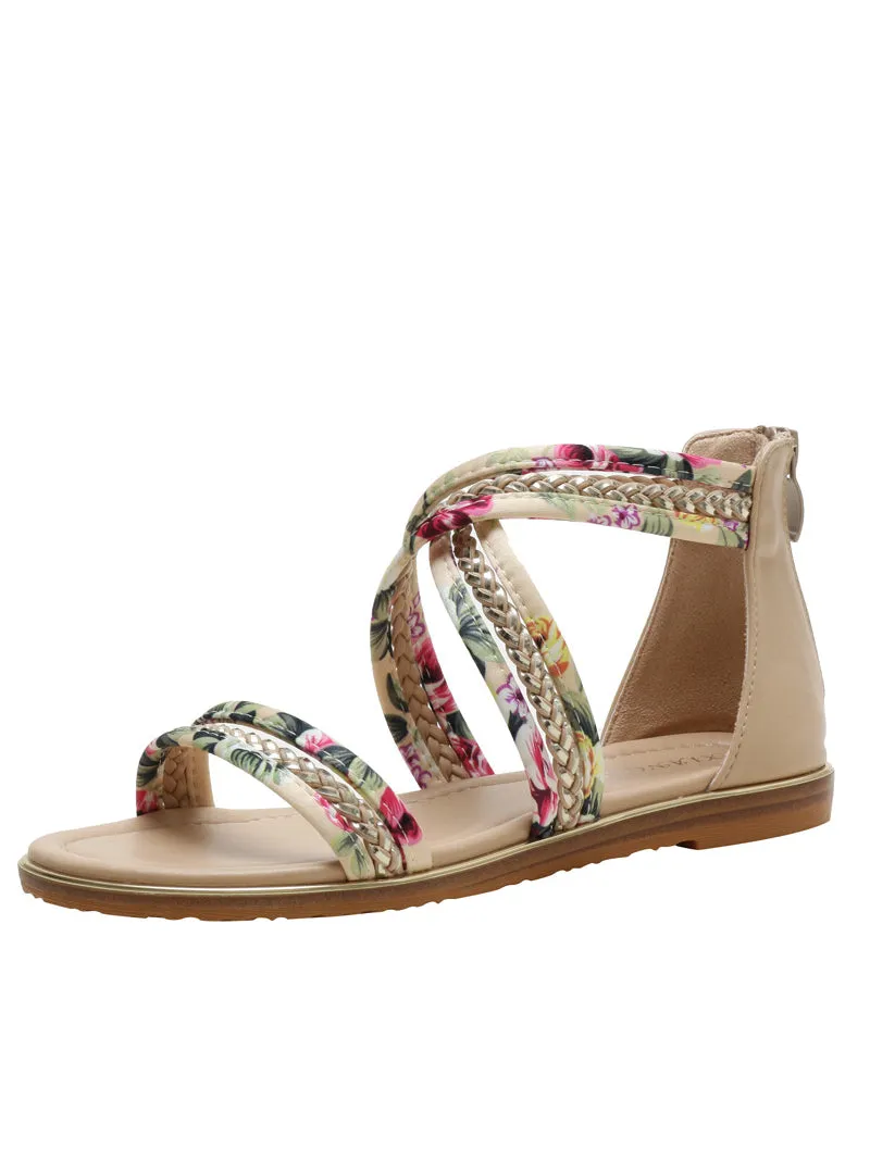 Uniwim Summer beach by the seaside sandals Open Toe Anti-slip Gladiator Sandals