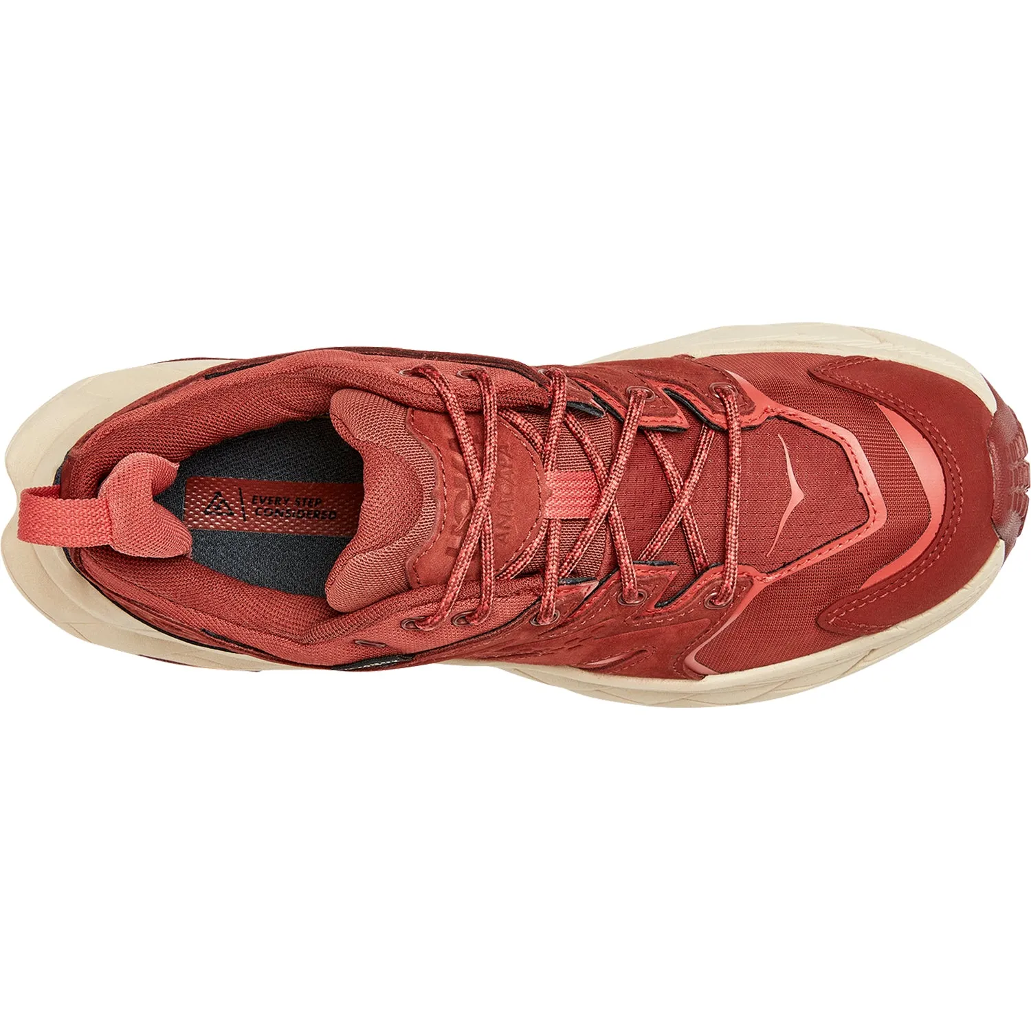 Women's Hoka One One Anacapa Low GTX Cherry Mahogany/Hot Sauce Nubuck