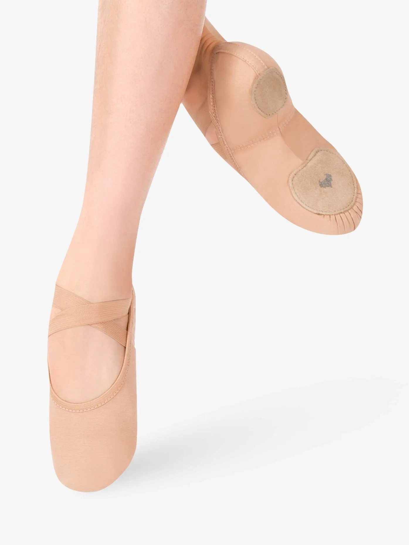 Womens Stretch Canvas Split Sole Ballet Shoes